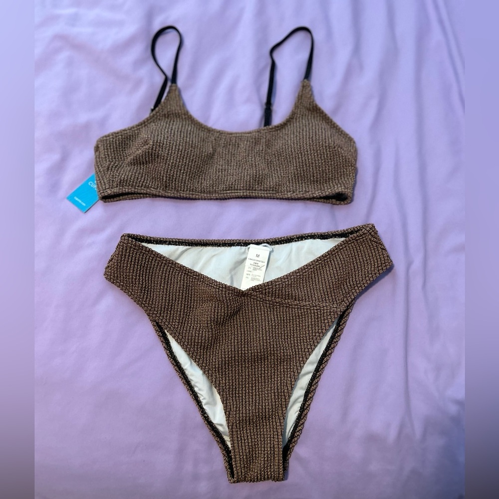 Stylish Cupshe bikini new with tags and liner